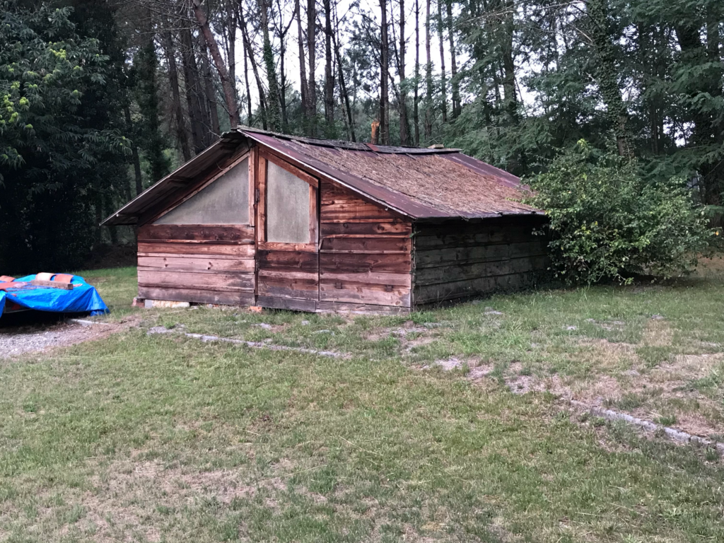 Démolition d’une marensine (poulailler) Tartas Landes 40