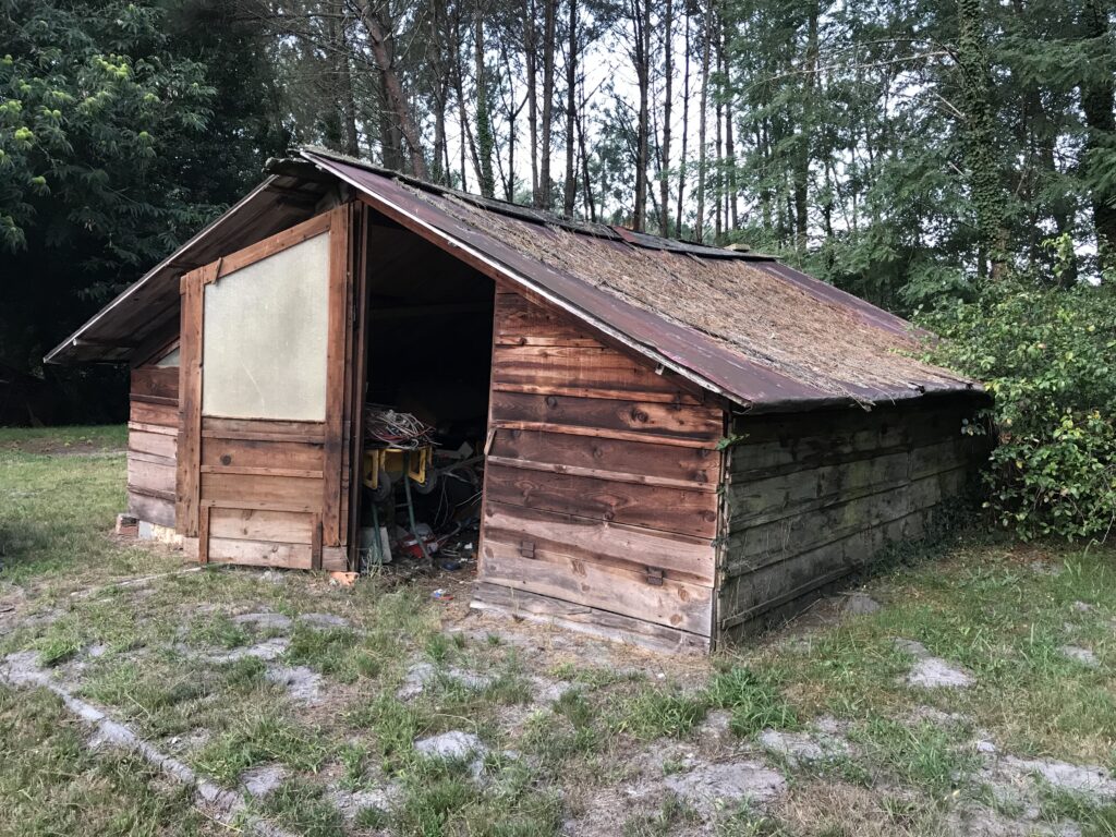 Démolition d’une marensine (poulailler) Tartas Landes 40